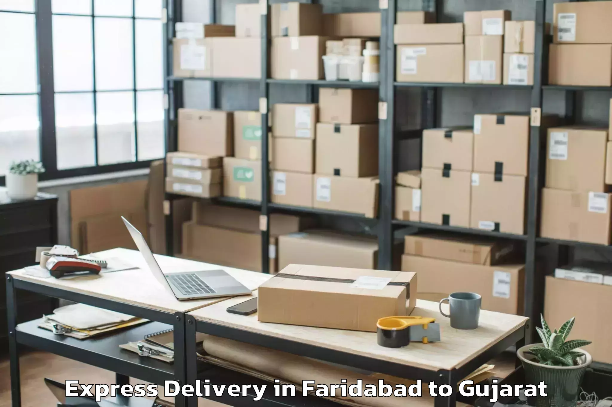 Efficient Faridabad to Pardi Express Delivery